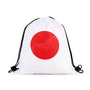 Wholesale National Flag Drawstring <b>Backpack</b> Lightweight Sports Gym Bag with Adjustable Shoulder Straps - Product Image 5