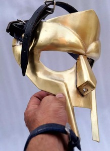 MF หน้ากาก18เกจหน้ากากนักรบนักรบยุคกลางทำจากเหล็กอ่อนเหมาะสำหรับงานฮาโลวีนสร้างใหม่งานแฟร์และคอสเพลย์ - Product Image 4