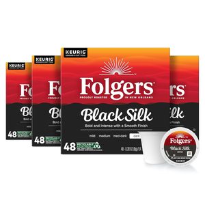 Café Tostado Oscuro Folgers Black Silk, Cápsulas Keurig K-Cup, Cajas de 48 Unidades (Paquete de 4) - Product Image 4
