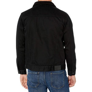 Veste en jean 100% coton pour homme, style vintage, haute qualité, avec logo sur le devant, collection hiver - Product Image 5