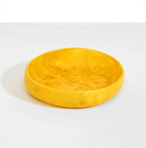 Tazón de Resina de Color de Primera Calidad, Estilo Indio de Tendencia, Tallado a Mano, Juego de Tazones para Frutas y Ensaladas, Ecológico, Apto para Lavavajillas, Desechable - Product Image 5