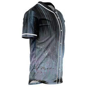 Ropa de softball de béisbol transpirable de secado rápido Jersey de béisbol con botones para niños para camisetas de béisbol de hombres negros Unisex - Product Image 3