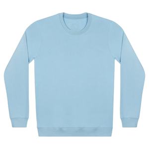 Pull-over oversize pour hommes 100% coton Sweat-shirt uni vierge à col rond imprimé de logo personnalisé pour l'impression numérique d'hiver - Product Image 1