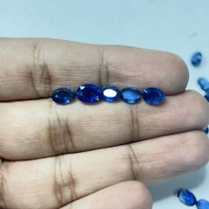 Natural <b>Blue</b> <b>Sapphire</b> Oval shape Faceted Loose Gemstone For Jewelry Precious Certified 2x4mm to 8x10mm - Product Image 6