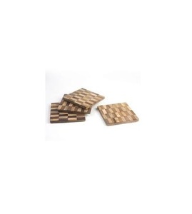 Tabletex <b>Walnut</b> Wood Coaster Factory-Specially Made Acacia Wood Beech Mat for <b>Coffee</b> Tea Cup for <b>Table</b> Use - Product Image 4