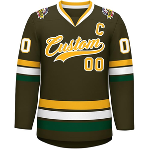 Maillot de hockey sur glace personnalisé de qualité supérieure, tissu respirant et léger, antibactérien, séchage rapide, couleurs variées, vêtements de sport - Product Image 1