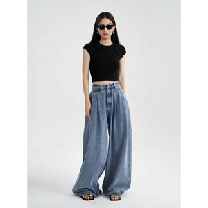 Vaqueros ajustados de cintura alta de alta calidad para mujer, diseño de moda de talla grande recién llegado con características personalizadas transpirables - Product Image 4