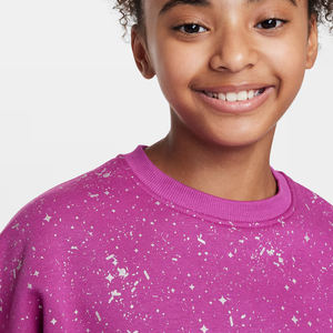 Sudadera ligera de cuello redondo de lana para niños y niñas, hombros caídos, ropa de invierno suave y cálida informal, 100% algodón ecológico - Product Image 3