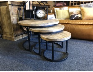 โต๊ะกาแฟอัจฉริยะ2ชั้นดีไซน์ทันสมัยไม้เนื้อแข็งโลหะน้ำหนักเบาสำหรับห้องนั่งเล่นกลางแจ้งเฟอร์นิเจอร์บ้าน CT-8-24ฟ้ามหาสมุทร - Product Image 3