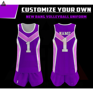 Uniformes de Voleibol Unisex Sublimados con Impresión Digital Personalizada, Secado Rápido, Alta Calidad, 100% Poliéster 240g, Cuello en V para Adultos - Product Image 4