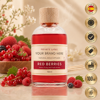Difusor de Aromas con Aroma a Bayas Rojas de Marca Privada 100ml OEM |   Ambientador Mikado para el Hogar |   España UE
