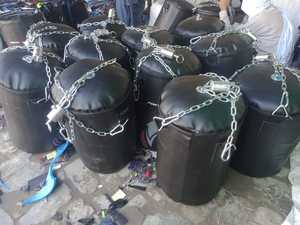 กระสอบทรายแบบเต็มรูปแบบสำหรับชกมวย MMA และมวยไทยกระเป๋าฝึกหนังแบบแขวนพร้อมโซ่สำหรับ2025 - Product Image 6