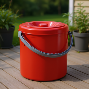 EUREKA Red 20255 Stefanplast Waste <b>Bin</b> 25Lt Capacity with Durable Design - Product Image 3