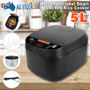 Suministro de Fábrica: Ollas Arroceras Digitales Inteligentes de 5L Plateadas con Pantalla Táctil, Antiadherentes, para Uso Doméstico y Comercial - Product Image 3