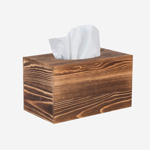 Boîte à mouchoirs rectangulaire en bois de noyer de qualité deluxe faite à la main Couverture de mouchoirs de restaurant décorative moderne Tissu en bois artisanal - Product Image 4