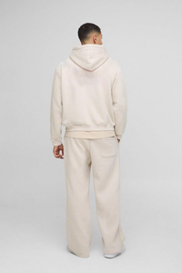 เสื้อฮู้ดซิปผู้ชายสไตล์สตรีทแวร์ ชุดวอร์มแบบสวมหัว ดีไซน์เรียบง่ายสบายๆ ผ้าฝ้ายฟลีซ 100%  รับสกรีนโลโก้ฟรี - Product Image 2