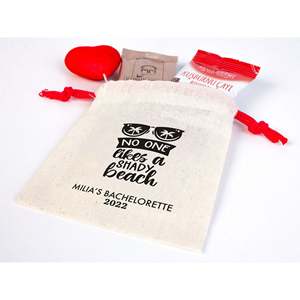 Bolsas Personalizables para Despedida de Soltera, Bolsas de Kit de Supervivencia para la Resaca con Diseño de Nombre, Hechas de Algodón Cómodo - Product Image 4