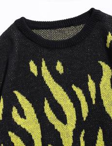 Suéter Cárdigan de Invierno con Patrón Retro de Patchwork, Detalle de Botones, Tejido Colorido, Cuello en V, Estilo Casual y Urbano para Hombre y Mujer - Product Image 2