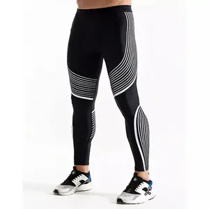 Men Polyester Sportswear Compression Dry Cool Sports Tights Pants Base Layer Gym Workout Running Leggings