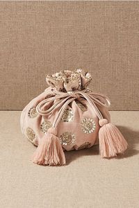 FASHION EMBROIDERY <b>UNIQUE</b> Bohemian Style Embroidery Work Hand Clutch Purses Fancy Design Lining Pearl Wholesale - Product Image 4