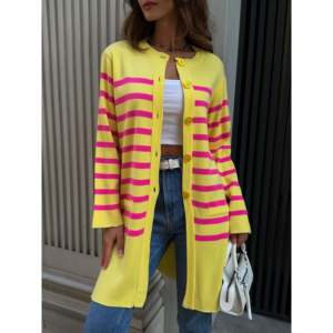 Cardigan en tricot - Jaune - Product Image 4