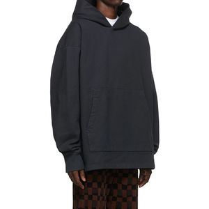 Pull à capuche personnalisé pour hommes, avec épaules tombantes 100% coton biologique, sweat à capuche épais en éponge française, sweat à capuche de haute qualité pour hommes 2026 - Product Image 6