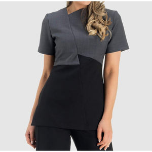 Tenues de spa professionnelles sur mesure pour femmes grandes tailles, ensembles d'uniformes de salon de spa respirants, imperméables, anti-rides, en polyester, tunique de spa - Product Image 3