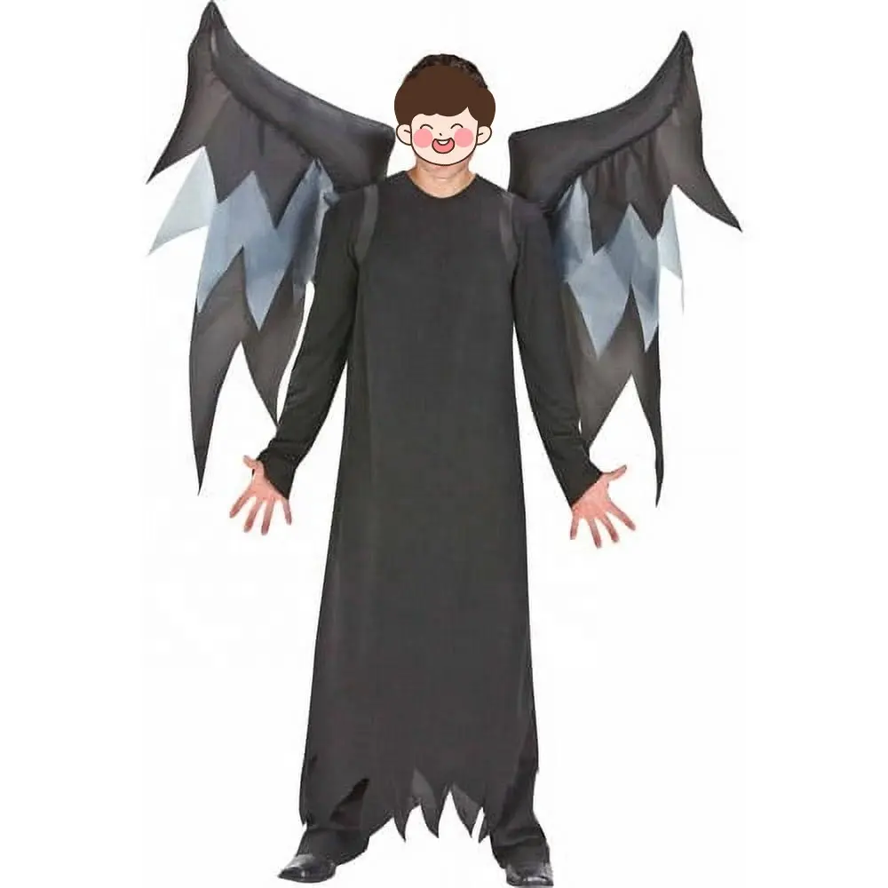 Şişme şeytan kanatları kostüm naylon veya PVC malzeme cadılar bayramı partisi süslemeleri