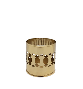 Vente chaude forme ronde taille moyenne bougie en métal votive en couleur noire pour la maison et mariage décor de table personnalisé - Product Image 6
