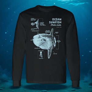 Camiseta de Manga Larga con Diseño de Anatomía de Mola Mola para Amantes de la Pesca, Ideal para Artículos Promocionales - Product Image 3