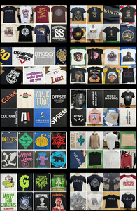 T-shirt pour homme, style streetwear, coupe classique, polyester et coton, impression sérigraphique - Product Image 6