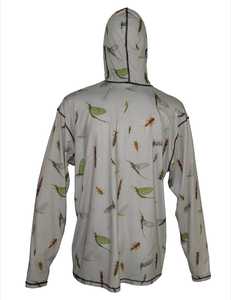 Sudadera con capucha de pesca con impresión personalizada y diseño de sublimación, capucha de manga larga, poliéster transpirable ligero y protección solar - Product Image 4