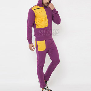 Latest Design Winter Men's <b>Tracksuit</b> Set Causal Long Sleeve Black Color <b>Plain</b> <b>Tracksuit</b> For Sale - Product Image 3