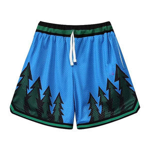 Pantalones Cortos Deportivos de Baloncesto para Hombre, Modernos, Transpirables, Casuales, Elásticos, con Logotipo Personalizado, Tejido de Lona, Estilo Urbano - Product Image 1