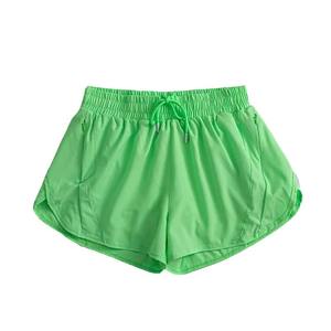 Wholesale Factory Direct Customized Logo Embroidered Polyester Microfiber Corduroy Solid Vintage High Waist <b>Quick</b> <b>Dry</b> <b>Shorts</b> - Product Image 1