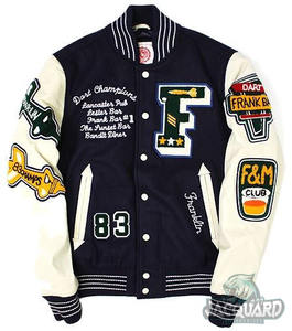 Chaqueta universitaria de béisbol de gran tamaño para hombre, Parche de chenilla con logotipo personalizado, 3D bordada en ropa de calle, chaquetas de talla grande de Hip Hop para invierno - Product Image 2