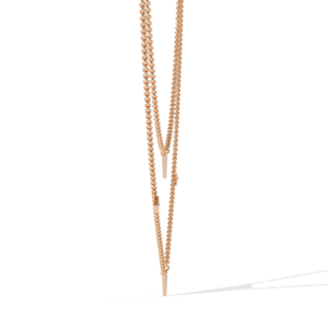 Colliers en couches de diamants Triangle en or 14 carats Nouveau cadeau d'amant pour petite amie et femme - Product Image 3