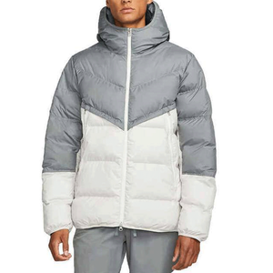 Chaqueta Acolchada de Lona Personalizada de Invierno, Estilo Urbano, con Cuello Alto, Logotipo Frontal y Múltiples Colores, Gran Venta - Product Image 1