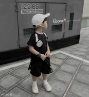 T-shirt imprimé à motif CASQUE-Chemise imprimée de meilleure qualité BEEMO KIDS-Prix de gros T-shirt imprimé-t-shirt noir blanc