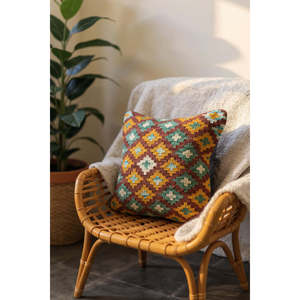 Funda de Cojín Kilim Afgano de 45 x 45 cm, Elegantes Fundas de Cojín para Asientos y Almohadas para Comodidad y Estilo - Product Image 6