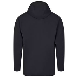 Vente en gros veste d'hiver softshell décontractée de haute qualité pour hommes, fermeture à glissière à capuche chaude, support, tissu teint uni fini léger - Product Image 5
