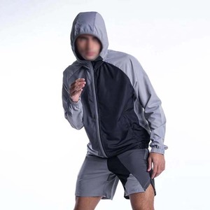 High Street Plus Size Ensembles pour hommes du Pakistan Coupe-vent à capuche et court 2 pièces Survêtements Polyester Conception personnalisée - Product Image 5