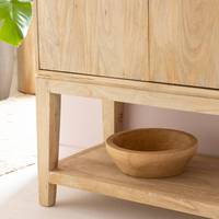 Buffet haut moderne en bois de manguier pour hôtel et salon