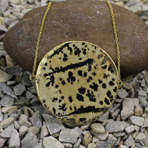 Hecho a mano cadenas finas collar Colección Imagen jaspe piedra preciosa joyería hecha a mano - Product Image 1