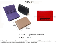 Dompet Kartu Kredit Kulit PU Desain Kustom Dapat Disesuaikan, Anti RFID, Lapisan Satin, Ukuran Pendek, Logo OEM, Promo Panas