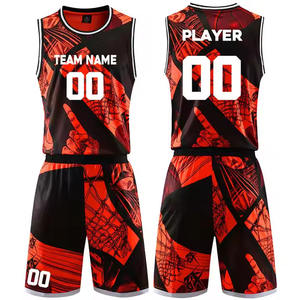 Uniforme de baloncesto cómodo de alta calidad en todos los tamaños y colores con logotipo personalizado, el mejor uniforme de baloncesto de tela suave - Product Image 1