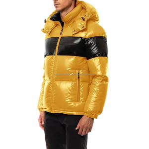 Venta al por mayor de alta calidad Zip Up Down Puffer chaqueta de abrigo de burbuja Casual ligero transpirable impermeable chaquetas para hombre - Product Image 2