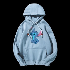 Slim Fit Algodón Poliéster Mujeres Sudaderas con capucha Stitch Hoodies Colaboración Pareja Traje Super Popular Moda Chaqueta Casual - Product Image 4