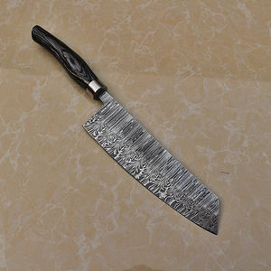 Cuchillo de Chef de acero de Damasco japonés hecho a mano al mejor precio, mango de madera, Apto para lavavajillas, agarre ajustable, hoja afilada, cantidad a granel - Product Image 3