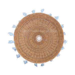 Antique Design Rotin Abat-Jour Gland Moderne Rustique Style Asiatique Tissé À La Main Vietnamien Artisans Décor À La Maison En Gros Couvercle De Lampe - Product Image 4